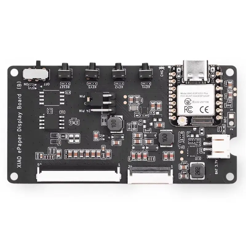 

Плата дисплея XIAO Epaper EE04, на базе XIAO ESP32-S3 Plus, поддерживает 24-контактные и 50-контактные дисплеи Epaper, для Epaper