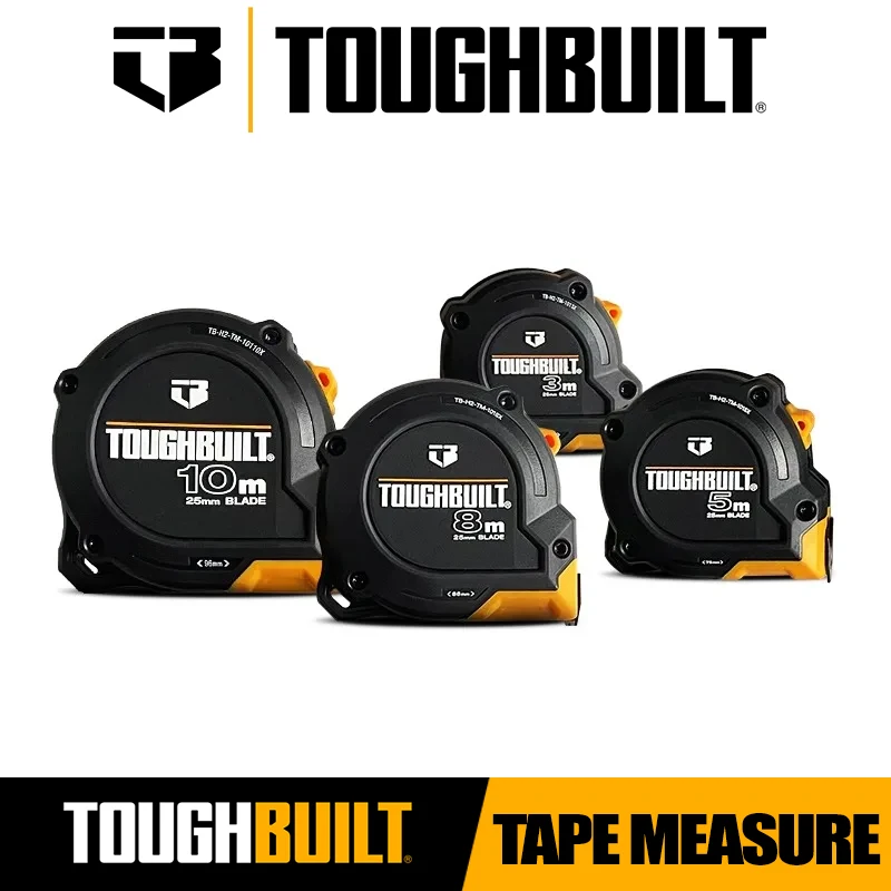 TOUGHBUILT TB-H2-TM-1013X TB-H2-TM-1015X TB-H2-TM-1018X TB-H2-TM-10110X Metric High Precision Wear Resistant Steel Tape Measure