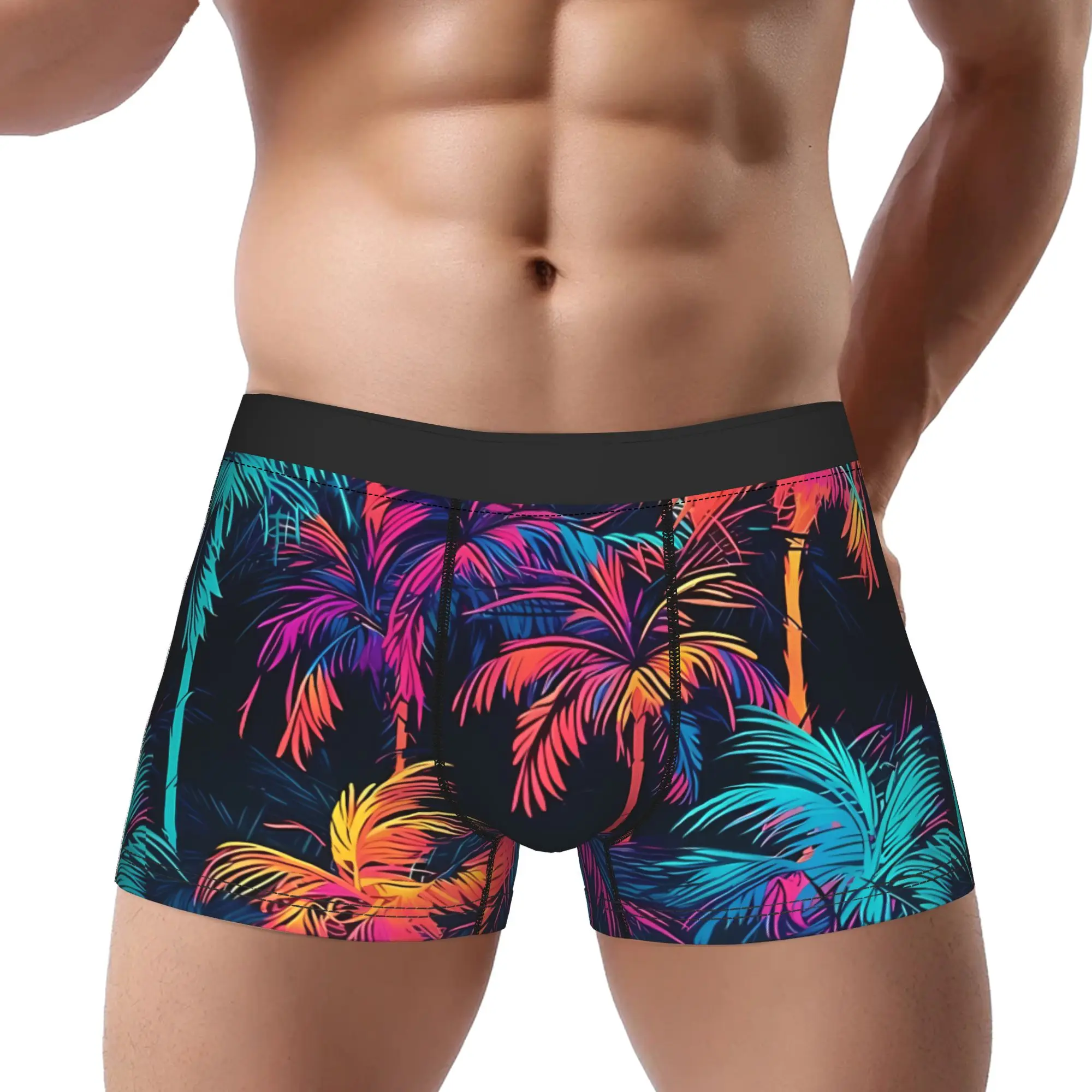 

Мужские трусы-боксеры из полиэстера с принтом Y2K Summer Beach Coconut Trees