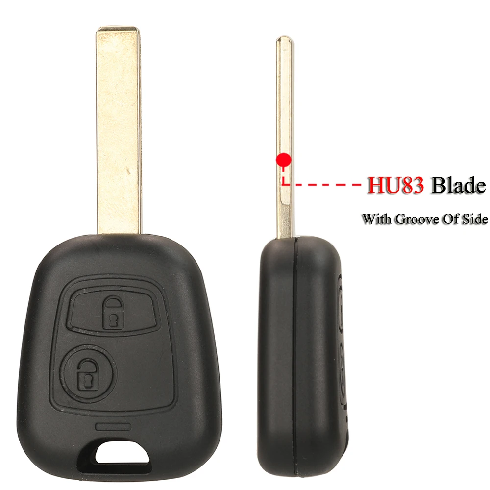 Jingyuqin Fernbedienung Auto Schlüssel Für Citroen C1 C2 C3 C4 Für Peugeot 106 206 306 307 107 Für Toyota Aygo 2 tasten 433 Mhz 4D70/ID46 Chip