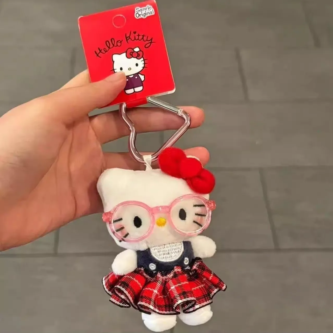 Cartoon Trio Plush Doll Keychain