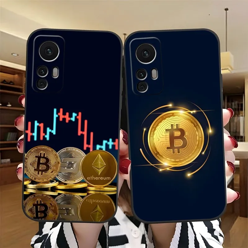 Crypto Currency Bitcoin BTC Phone Case For Redmi 8 9 9A 7A 10 8A 10A Note 11 10S 7 11S Plus POCO X3 Pro NFC Design Back Cover