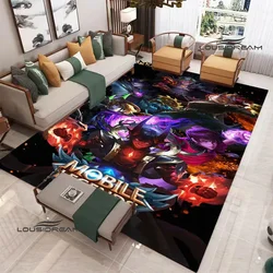 Mobile Legends bang bang Cartoon Print carpet Non -slip carpet carpets for living room area rug Door pad anime rug birthday gift