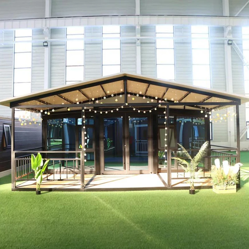 Prefab Customized Double-layer Folding House - 25FT Aluminum Frame 2 Bedrooms Kitchen Outdoor Residential Use
