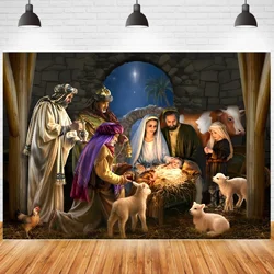 Background Cloth for the Birth of Jesus Scene - Photography Background, Suitable for Birthday, Christmas, and Baptismal Parties