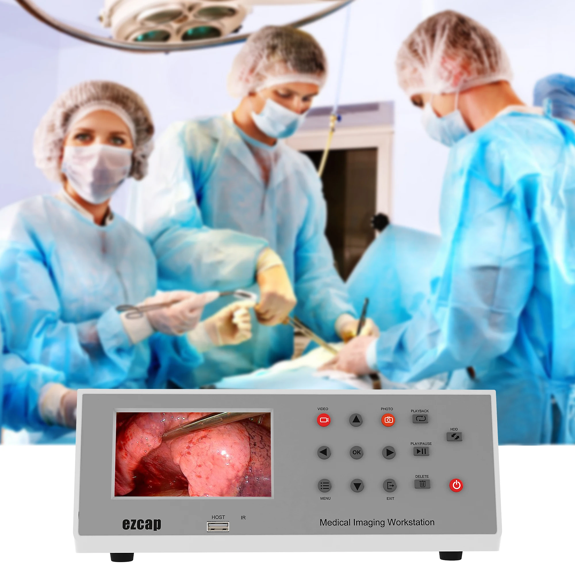 Ezcap292 Medical Imaging Workstation HDMI SDI DVI VGA Capture Recorder 4.3