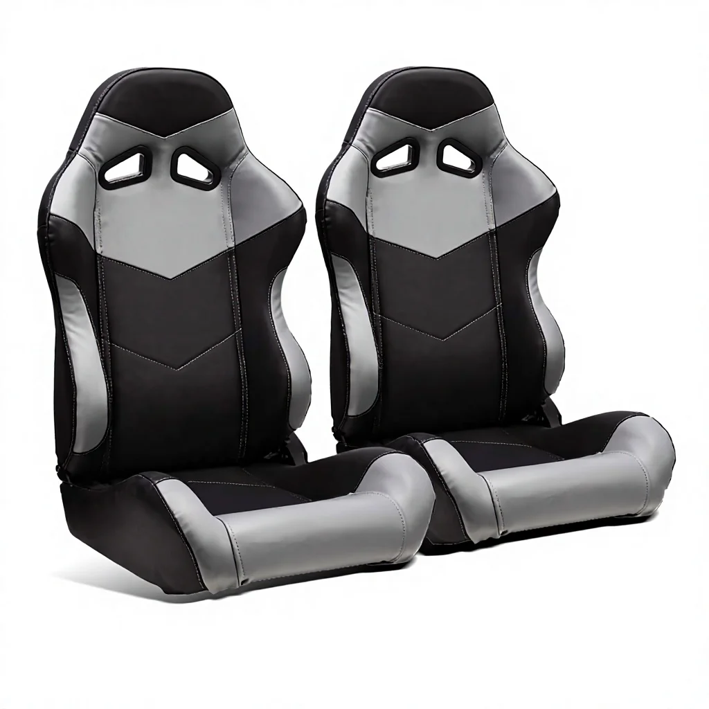 1005 Carbon Looking Leather Universal Racing Car Seat-Sport Seat Comfortable Waterproof Racing Seat