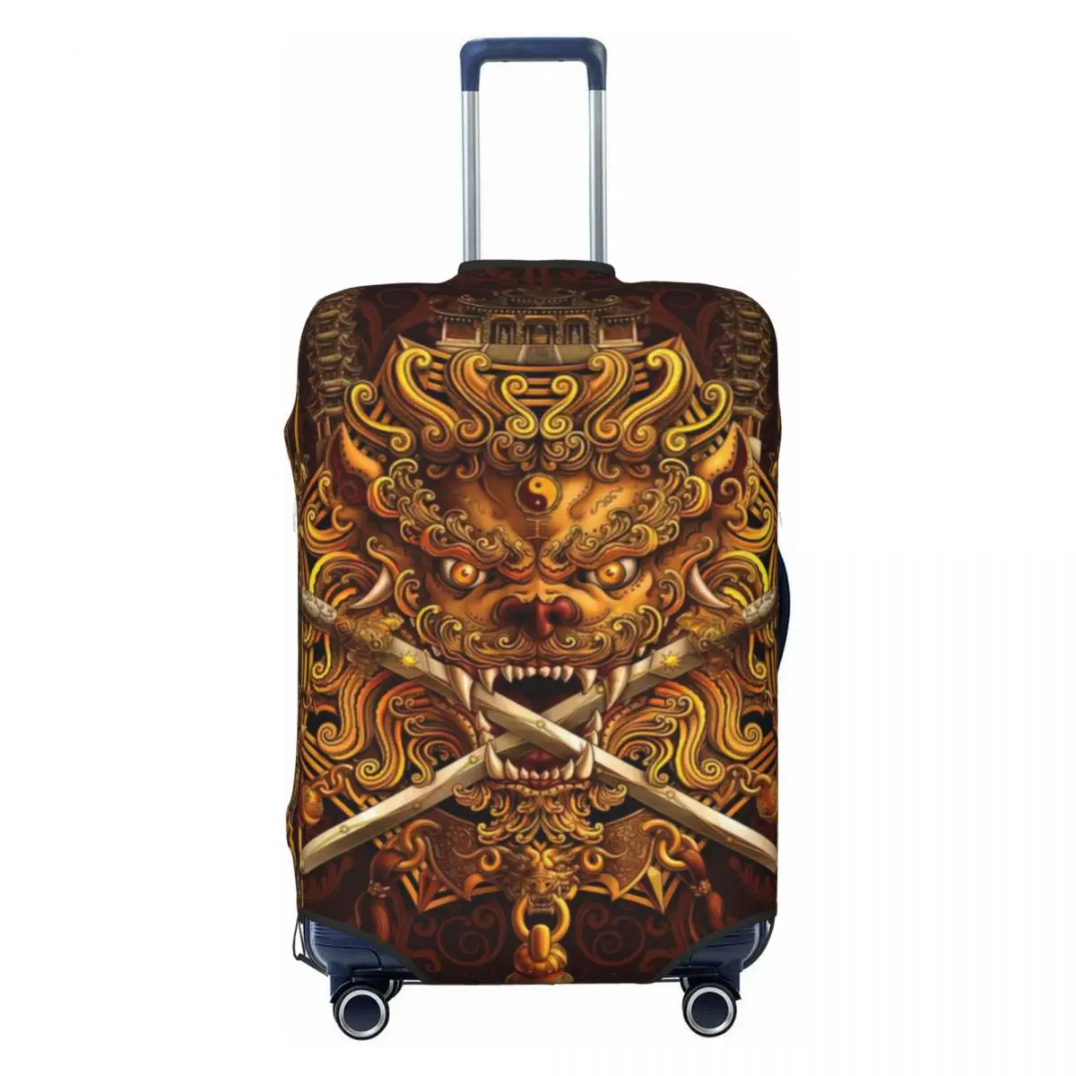 

Goth Oni, Japanese Demon Print Luggage Protective Dust Covers Elastic Waterproof 18-32inch Suitcase Cover Travel Accessories