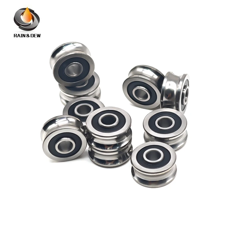 

5 pcs/lot U Goove Bearings SG10 SG15 SG20 SG25 SG35 Groove Ball Bearings for CO2 Laser Engraving Cutting Machine