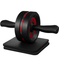 Ab Roller Wheel for Abs Workout - Abdominal Exercise Equipment with 2 Knee Pads for Home Gym, Core Strength Training, Fitness Eq