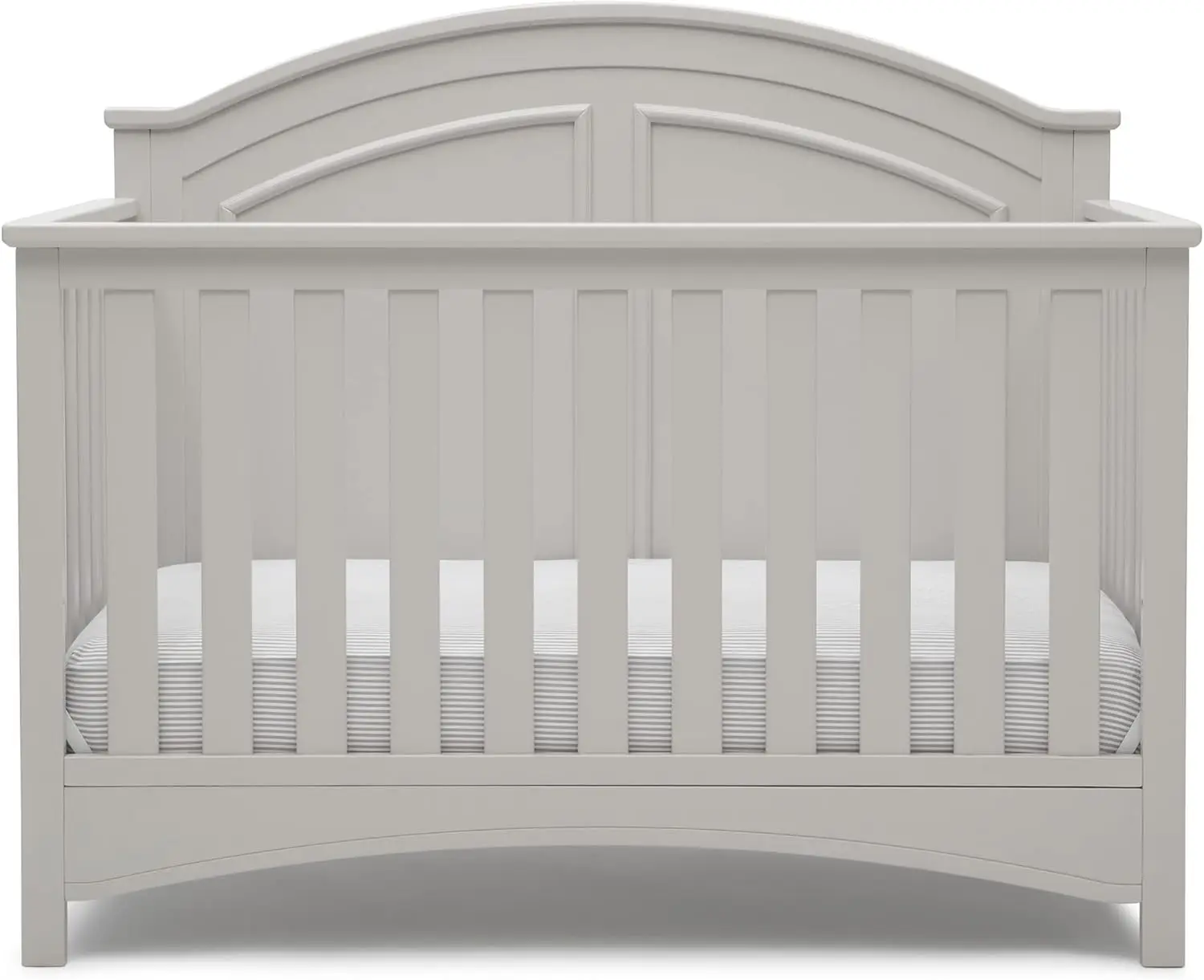 

6-in-1 Convertible Crib with Greenguard Gold Certification, Adjustable Height for Baby Safety