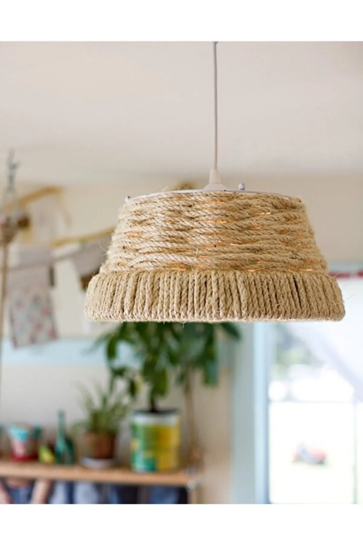 Bohemian Wicker Chinese Woven Pendant Lamp Rustic Chandelier Dining, Living, Bedroom Home Decor, Bedroom Home Decor Lamp