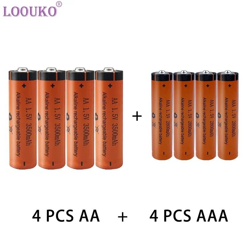 LOvised-Ate alkaline battery, suitable for Flashlights, Toys, Ctimes, Later MP3, KO 1.5V, AAA, Uto 3500mAh, Uto A2800 mAh