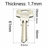 5-100 Pcs for AVE-2 Iron House Home Key Blank Locksmith Empty Embryo for Door Lock Smart Locks