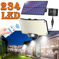 Solar Lamps LED Waterproof Light Outdoor Lighting 3 Lighting Modes Single Head Split Wall Light Sensor For Garage Path Lighting