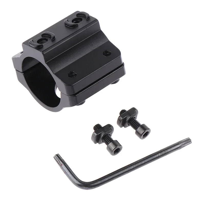 MLOK 25.4mm torcia Ring Mount Scope Optics adattatore per montaggio su guida Laser accessori per la caccia