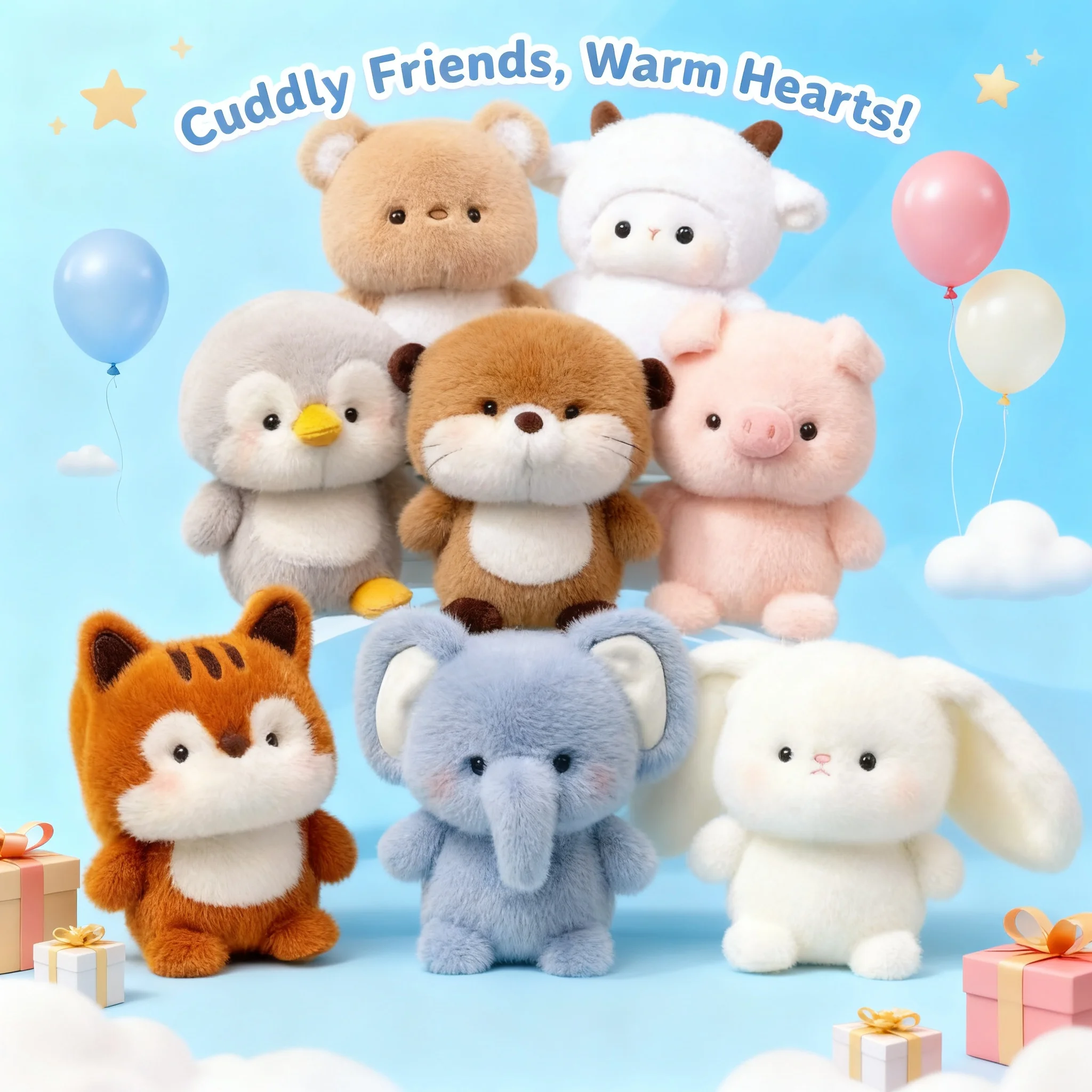 Peluche de Capibara Elefante de 16 cm, Muñeco de Peluche, Almohada de Peluche, Oso de Peluche, Juguete para Dormir, Regalo para Niños