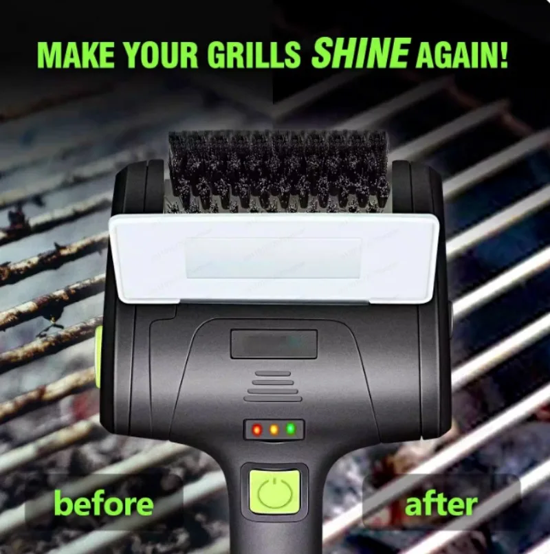 Wireless Electric Barbecue Brush Picnic Camping  Grill Wire Brush Bathroom Tile Bath Cleaning