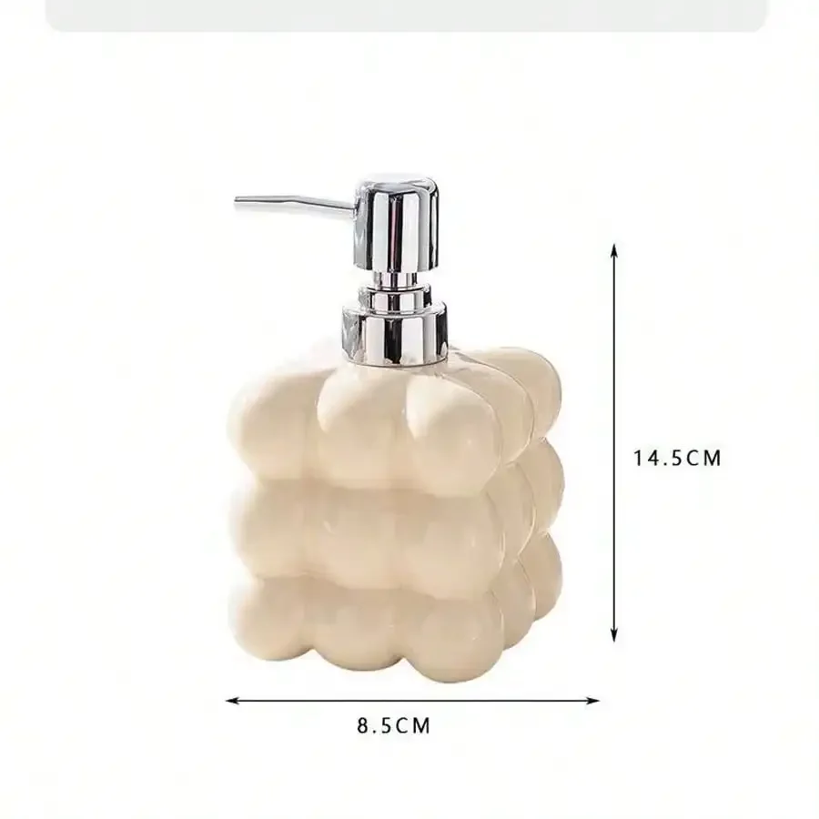 300ml Liquid Soap Dispenser Press Separated Bottle Bathroom Accessories Ceramic Household Body Wash Shampoo  Dispenser Bottle