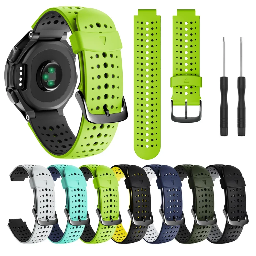 Silicone Sport Strap For Garmin Forerunner 235 220 230 620 630 735XT Watchband Bracelet Accessories