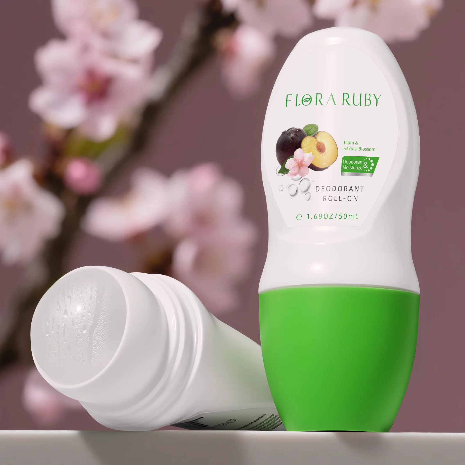Body Deodorant roll on aluminum free deodorant ball provide 48hr odor protection Compact And Portable Suitable For Sport and use
