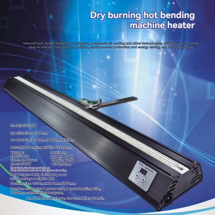 Organic Glass Hot Bending Machine, Plastic Board, PVC Luminous Word Light Box, Advertising, Electric Bending Machine Tool