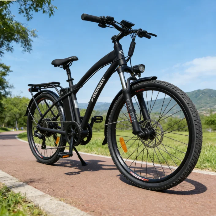 

Электровелосипед с мотором Bafang 500 Вт, городской электровелосипед с 7-скоростной трансмиссией, дисковыми тормозами, модель для взрослых с низкой рамой.