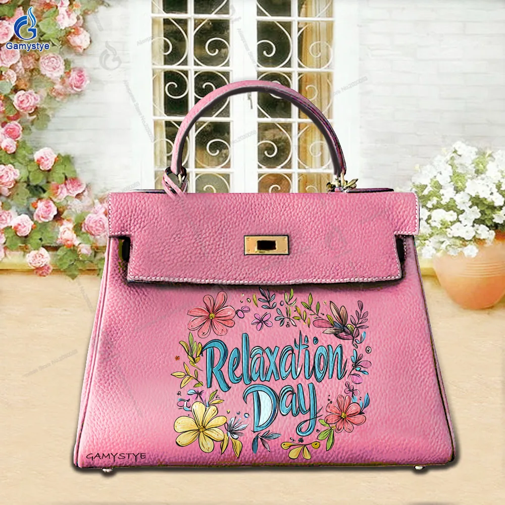 

Graffiti Artisc Printed Bags Cartoon Letter Wreath Print Real Cowskin Leather Women'S Bags Promotion Luxury Women Bags Bolsos Mu