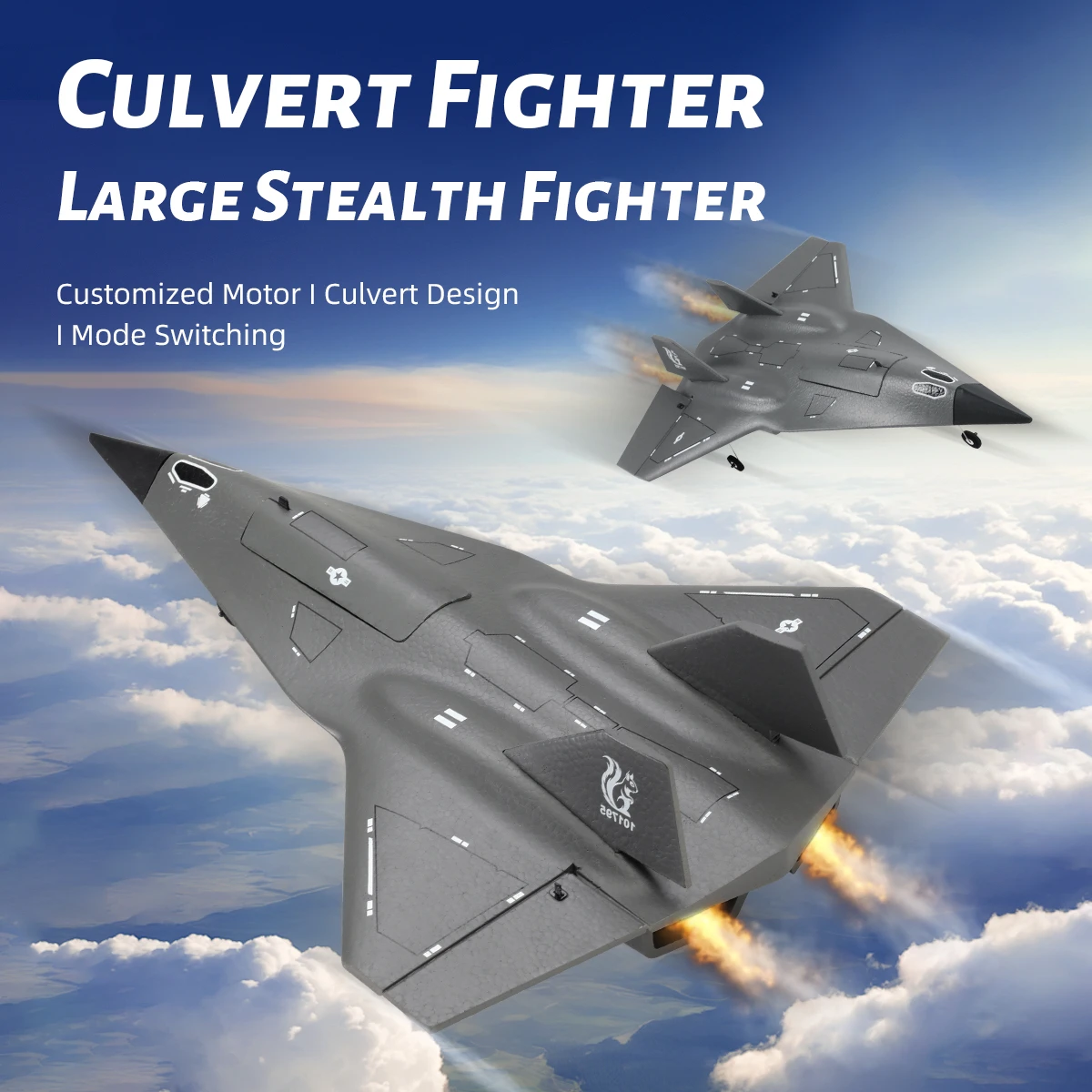 4CH RC Jet Airplane 6-axis Gyroscope 2.4G Wireless Remote Control Plane Concealed Culvert Design with Powerful Motors Aircraft Model Toys FX9672