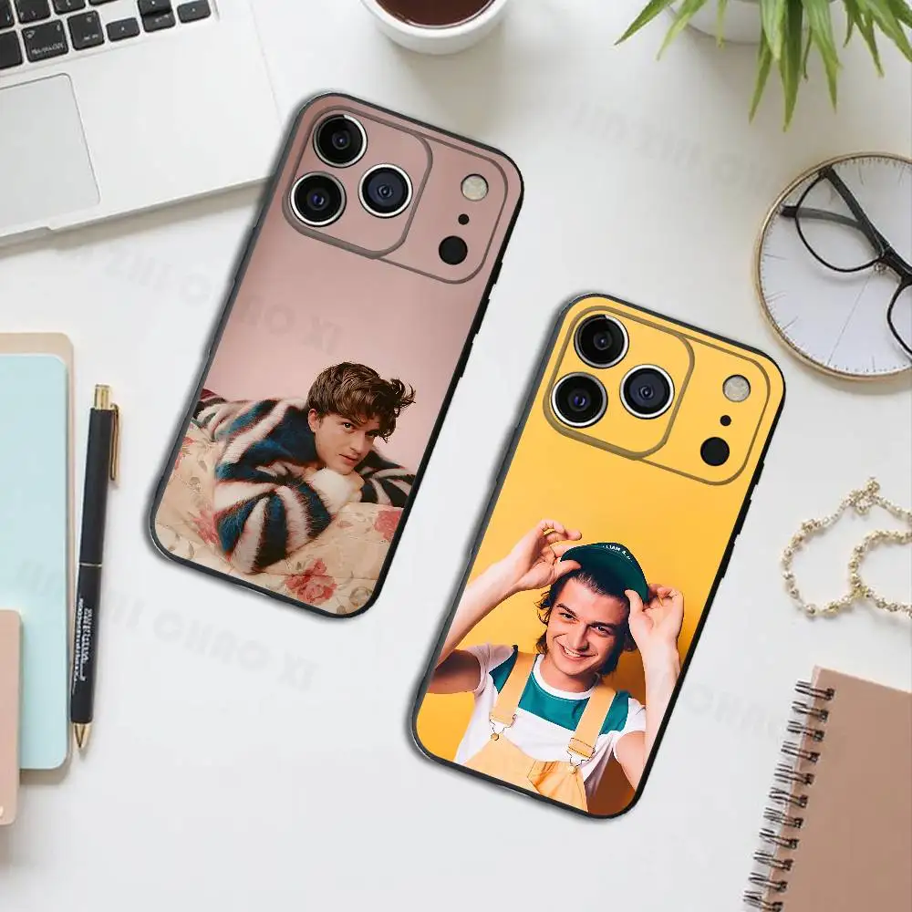 

Actor J-Joe K-Keery Black Phone Case For IPhone 17 16 15 14 13 12 13 12 11 Pro Max Plus XS XR Silicone Soft Back Cover