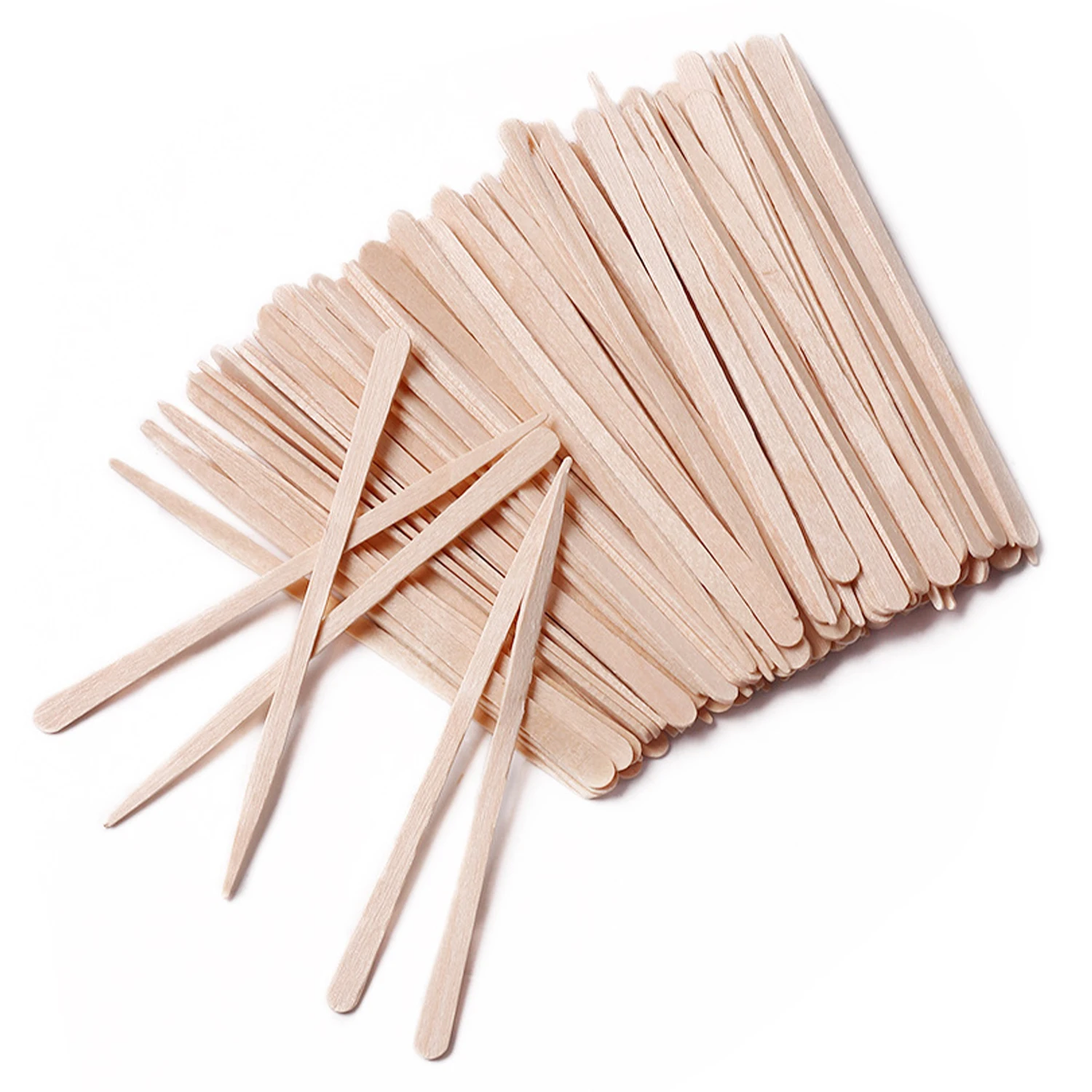 200pcs Wooden Stirring Sticks Beverage Disposable Stirring Sticks Honey Stirring Hair Removal Applicator Smooth Tongue Depressor