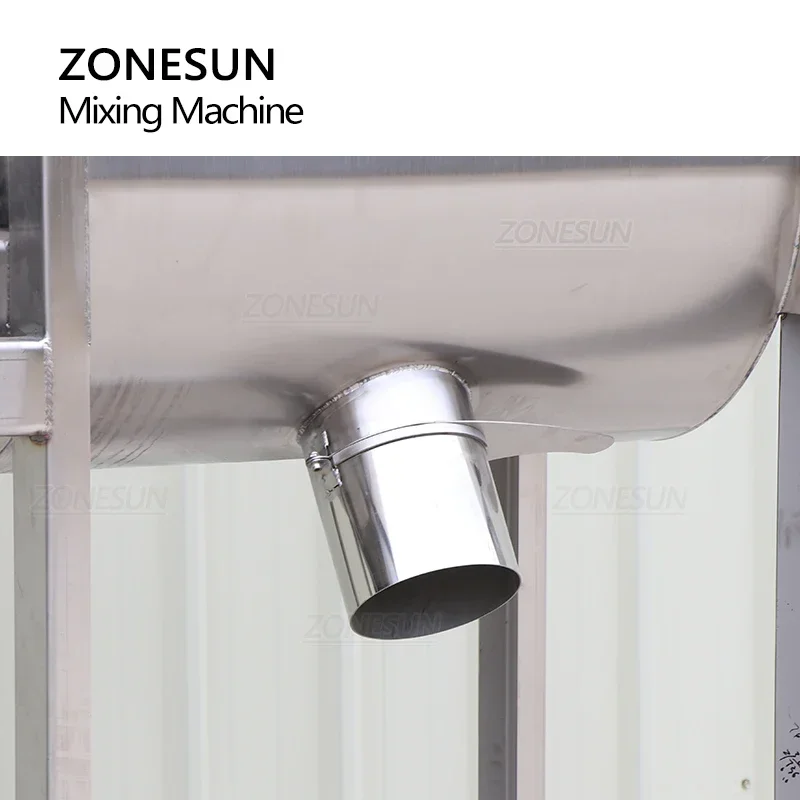 ZONESUN ZS-BM500 Powder Granule Mixing Machine 200/500L Dry Soft Flour Grain Large Capacity Tank Equipment Food Processor