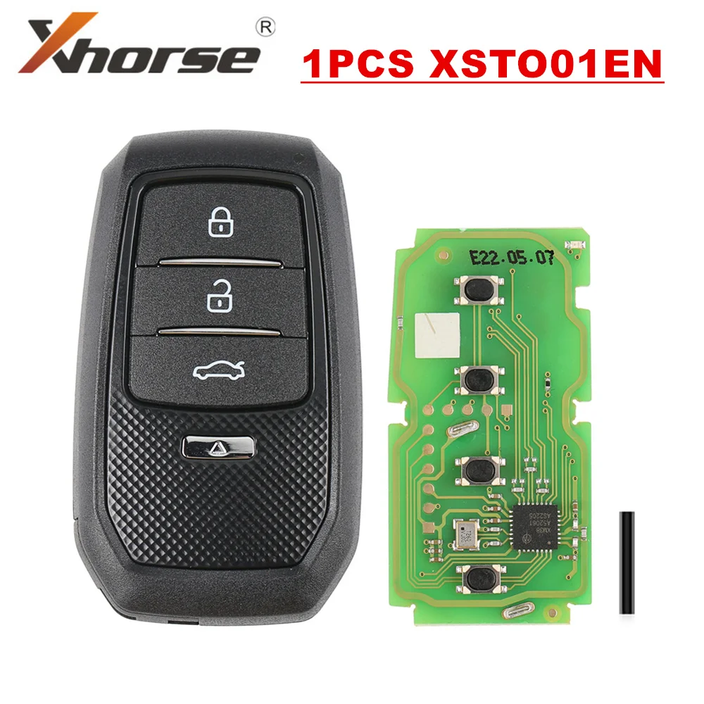 Xhorse XSTO01EN do Y.T dla inteligentny klucz Toyota XM38 z obudowa kluczyka wsparciem 4D 8A 4A