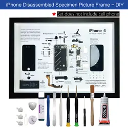 iphone disassembly framing art specimen photo frame diy set display collection electronic parts three-dimensional picture