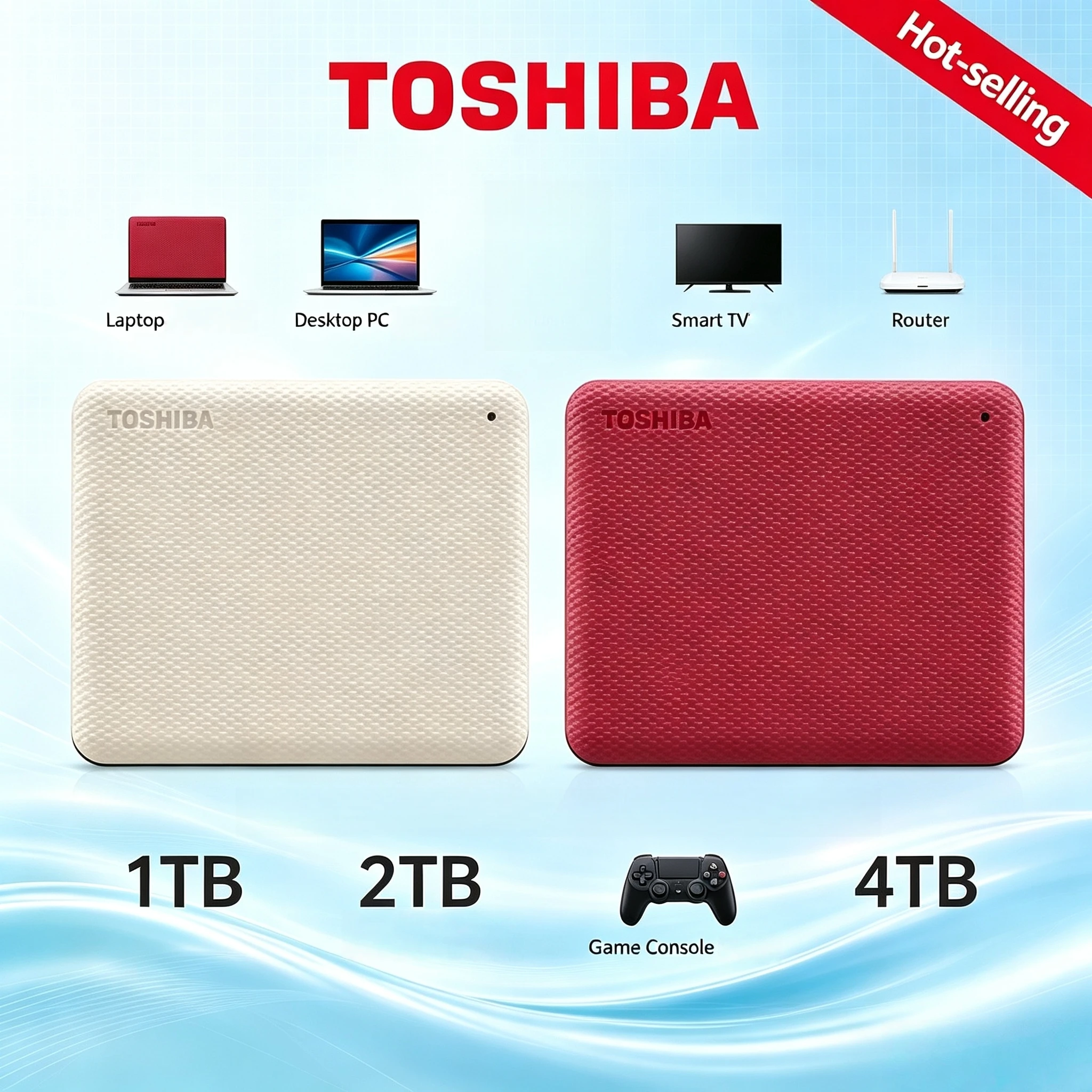 Portable External Hard Drive Toshiba Canvio Advanced V10 USB 30 25 Inch 1TB 2TB 4TB HDD Mobile For Laptop Computer Drive