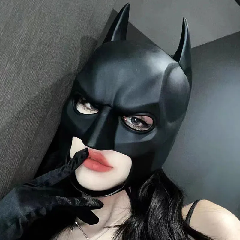Máscara de murciélago, tocado de Material de látex, tocado de juego de rol, danza nocturna de Halloween, máscara de maquillaje para adultos, máscara de látex de Anime para hombre y mujer