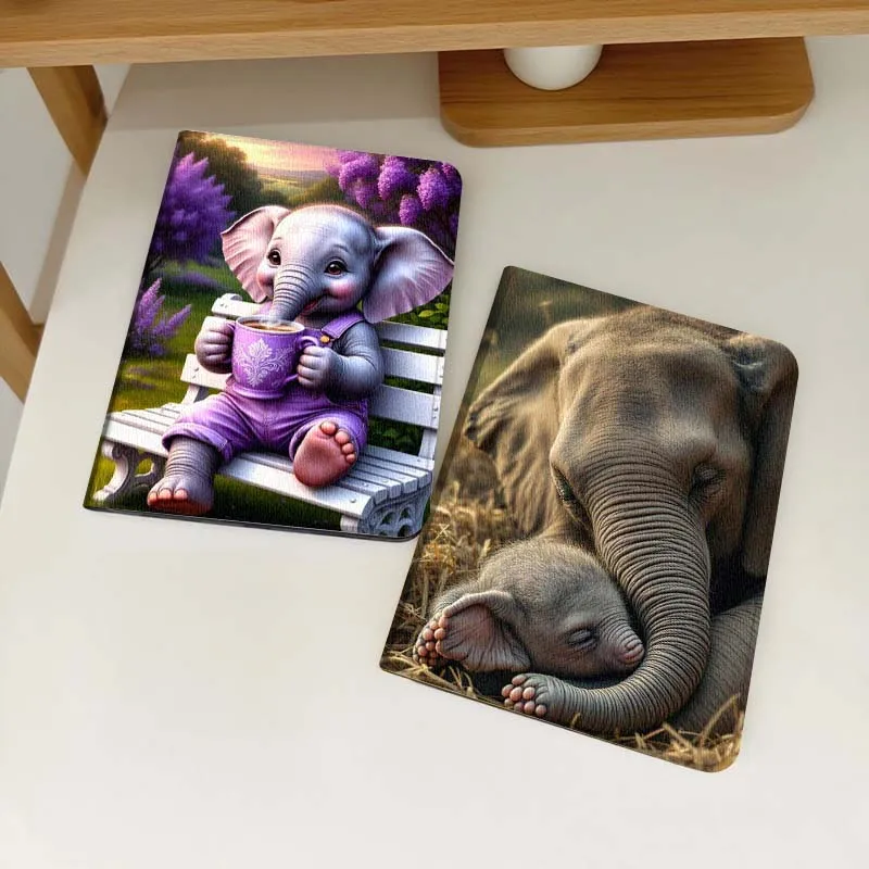 

Cartoon Elephant Purple Mug For Samsung Galaxy Tab S6 S8 S9 S10 Lite FE 10.4 11 Inch 2022 2024 Tablet Case