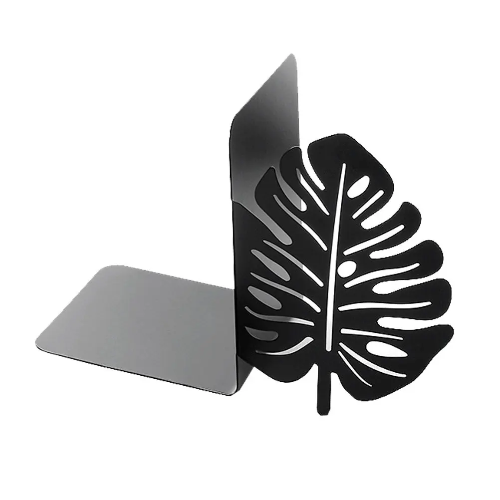 1Pcs Banana Tree Design Metal Bookend Heavy Duty Book Stopper for Study Room Bedroom Bookshelf Baffle School Supplies Book Stand