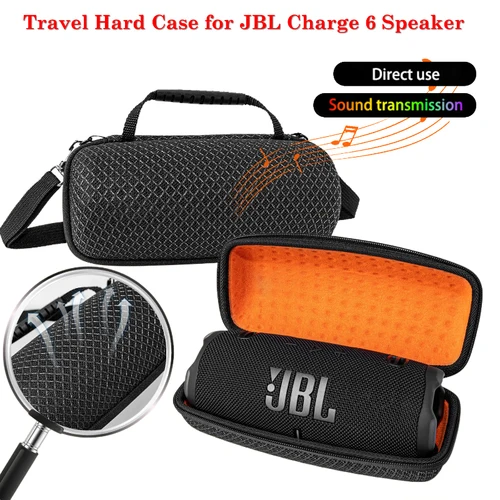 Imagen 1 del producto ZOPRORE-Bolsa portátil para altavoz JBL Charge 6, bolsas permeables con sonido para JBL Charge6, Estuche transparente de transporte para viajes al aire libre