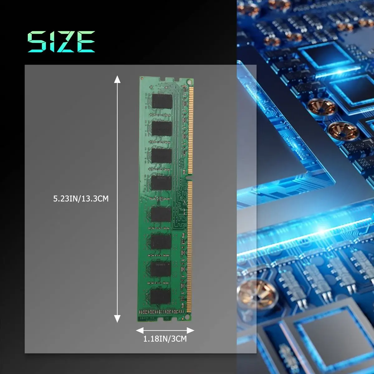 ABGN DDR3 4G RAM Memory 1333Mhz 240 Pins Desktop Memory PC3-10600 DIMM RAM Memoria for Dedicated Memory