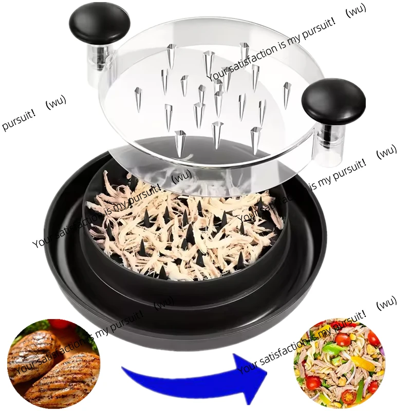 Large chicken breast shredder with visual cover for shredding meat, vegetables