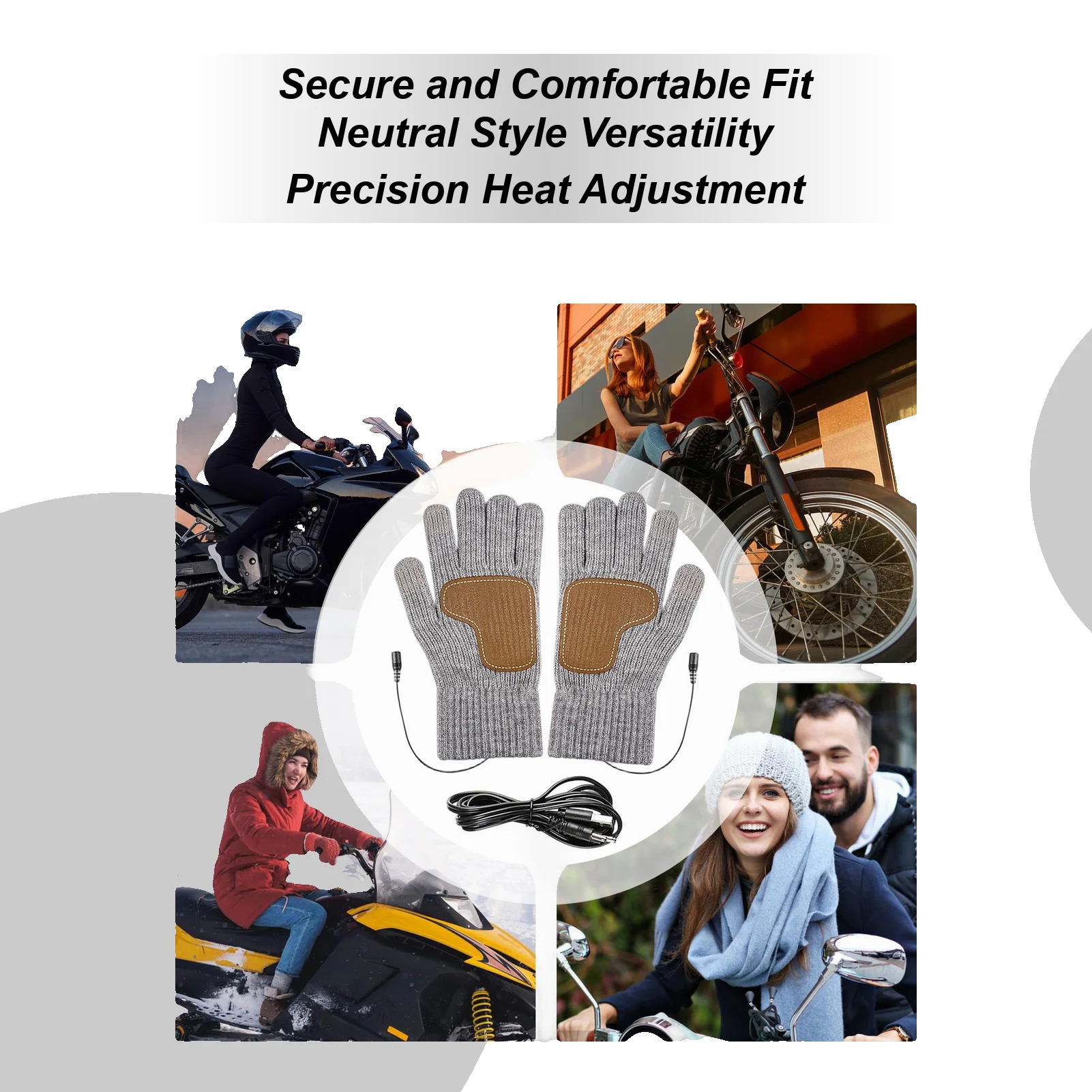 

Womens Heated Gloves Touchscreen Hand Warmers With 3 Temp Heated Mittens Electric Hand Warmers For Men Women Outdoor Office Work