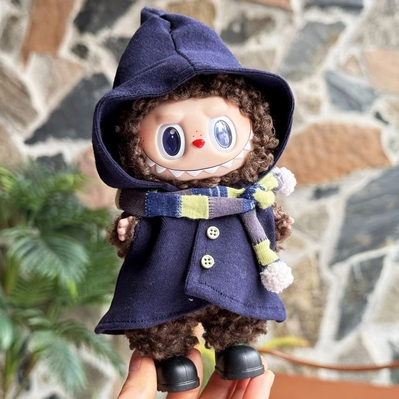 2025 Nieuw voor Labubu Kleding I II Poppenkleertjes Elf Mantel Meerkleurige Jas Pak Het Monster Outfit Accessoires Kleding Meisje Gift