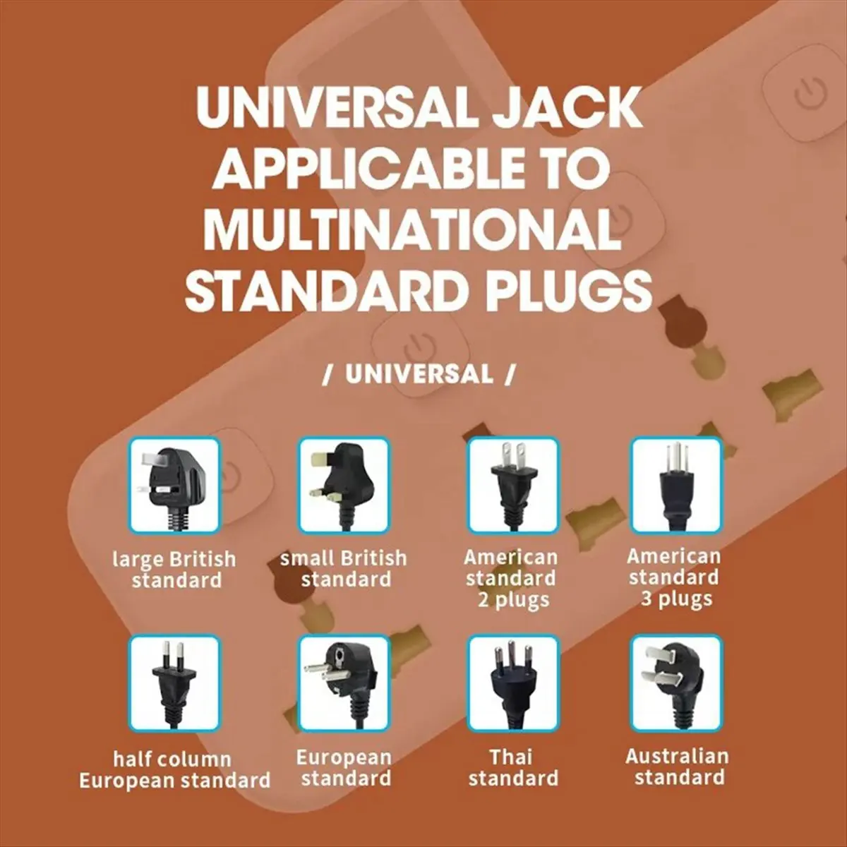 A10I Multi Outlet Power Strip Wall Socket Universal Network Filter USB Charger Separate Switch Adapter with Light US Plug