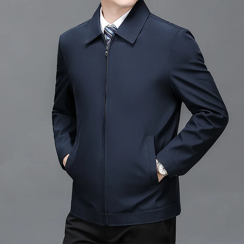 Turn-down Collar Autumn Winter Casual Jacket Men Blazer Thick Warm Jackets for Men Winter Office Dress Coat Social Outerwear 3XL