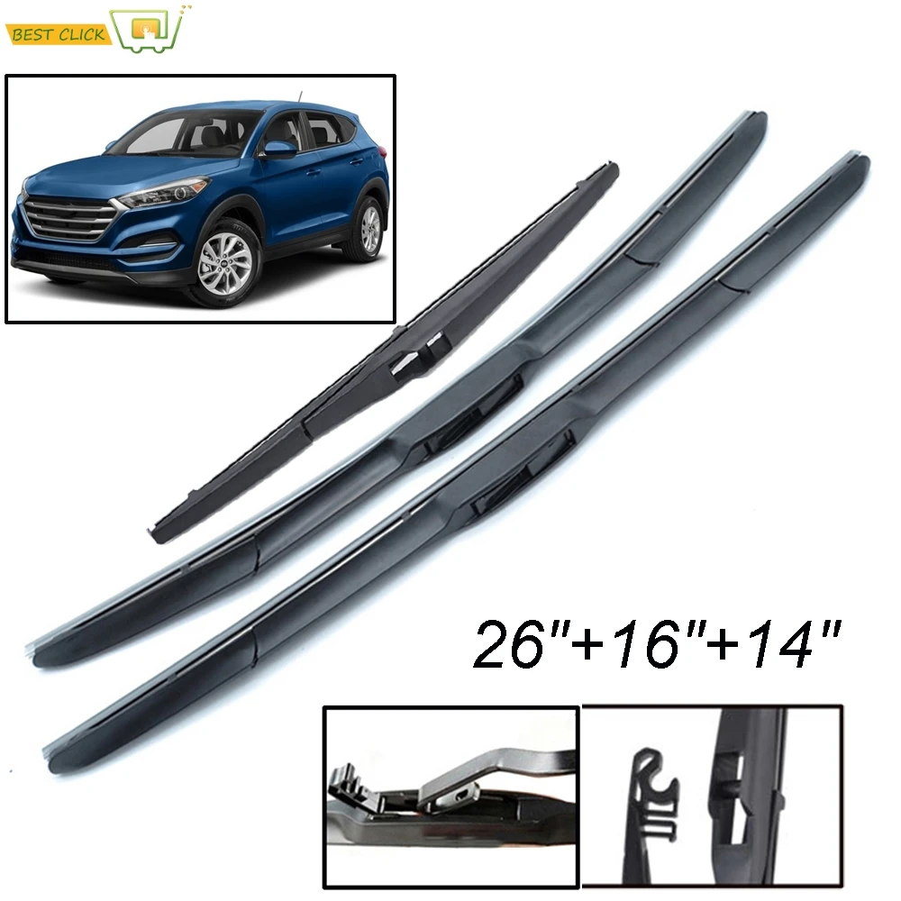 Misima Windshield Windscreen Wiper Blades For Hyundai Tucson TL MK3 2016 - 2020 Front Rear Window 2017 2018 2019