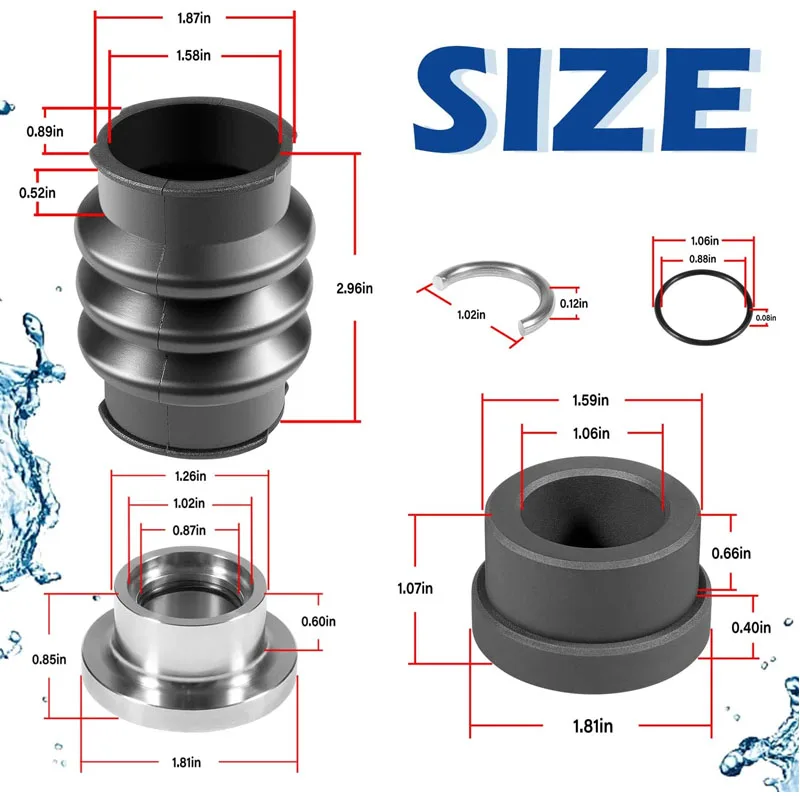 Kit de réparation de ligne de conduite de joint d\'étanchéité en carbone pour bateau SeaDoo 1996 – 2007 SP/SPX/GTX/GS/GTI/GSX 272000042