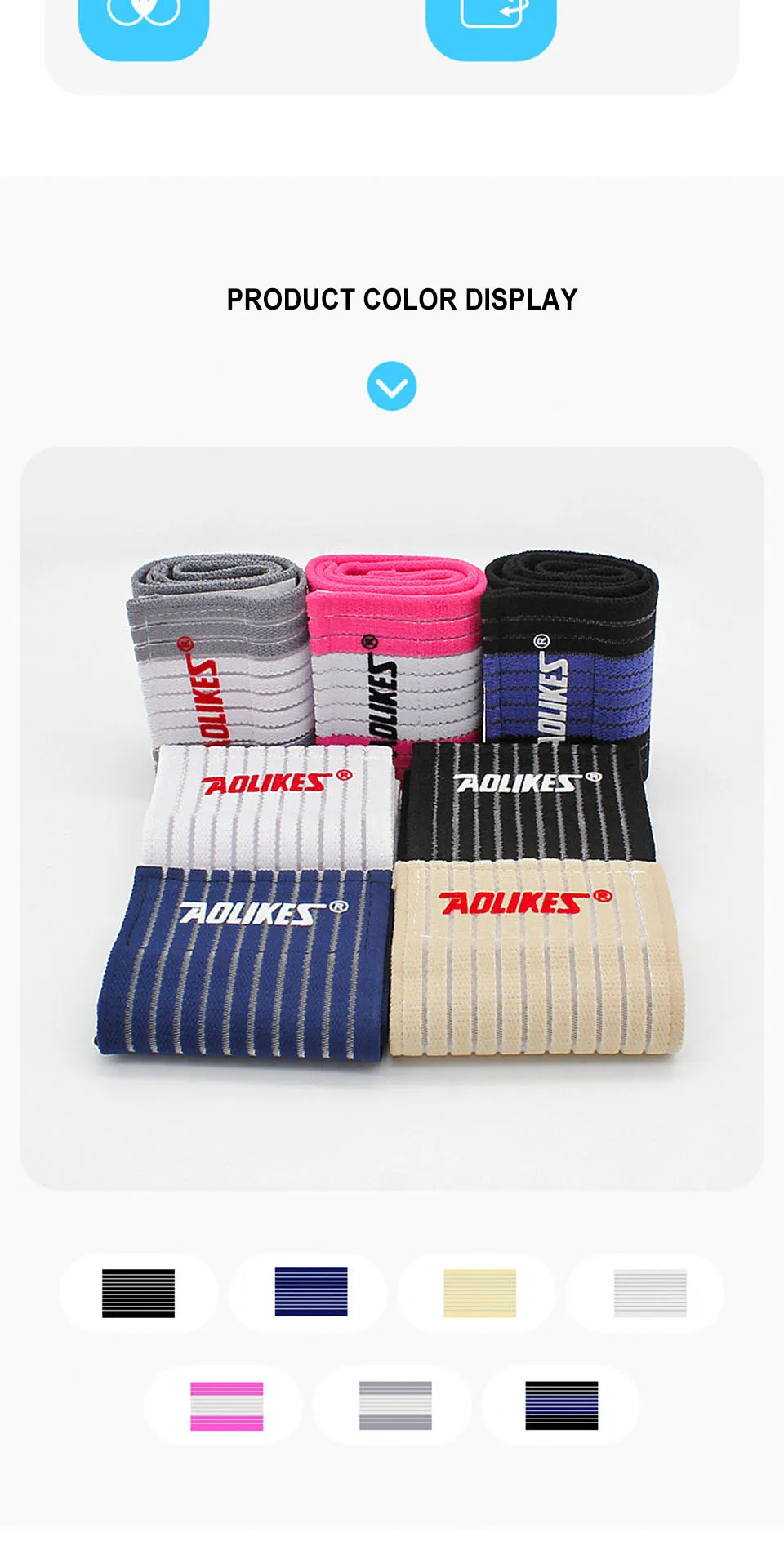 AOLIKES Verstellbare Karpaltunnel-Hosenträger, leichte Handgelenkbandagen für Fitness-Sportarten – Training, schweißabsorbierende Armbänder – Detail 4