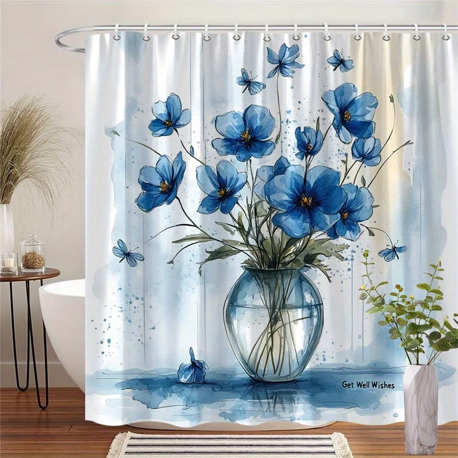 

1 шт., лев, звезда, ночное небо, полумесяц, луна, гора, силуэт, черно-белая занавеска для душа, полиэфирная ткань, подходит для ванной комнаты