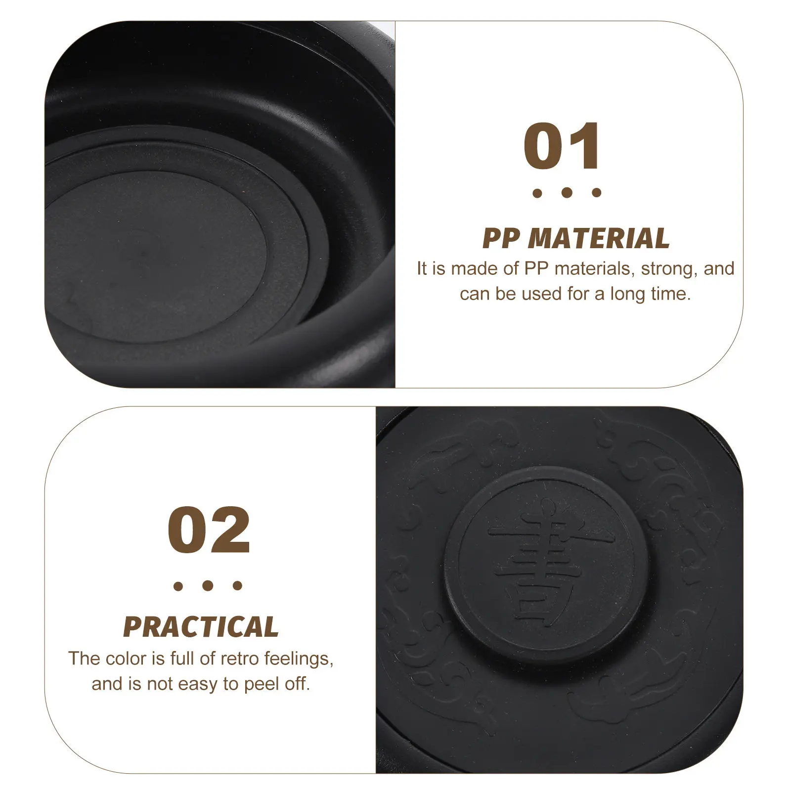 Chinese Calligraphy Ink Grinding Painting Halloween Christmas New Year Ink Slab Black Ink Stone Art Student Art Teacher Lidded
